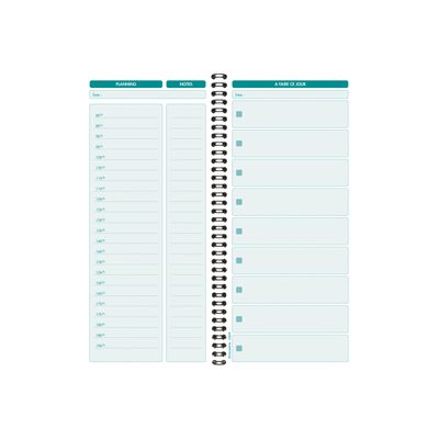 3130631053803-Exacompta - 5 Carnets spiralés "A faire ce jour" - 29,7 x 14 cm-Avant-2