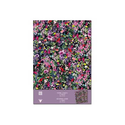 3329680833881-Clairefontaine Tropical Dream - emballage cadeau - 50 x 70 cm - papier - 10 feuille(s)-Avant-0