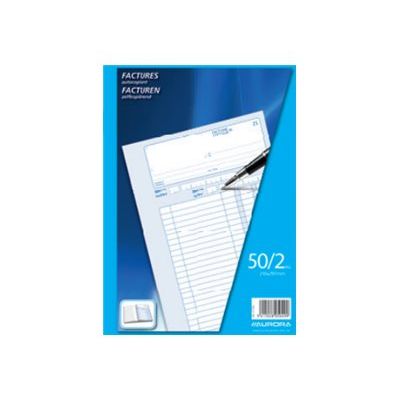5411028050499-Aurora - livre de factures - 50 feuilles - A4 - en double-Avant-0