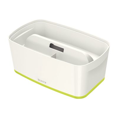 4002432116539-Leitz MyBox - boîte de rangement - A5 - blanc/vert-Angle droit-0