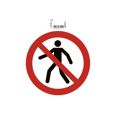 3130630670124-Exacompta - Pictogramme - interdit de marcher/circuler - 200 x 200 mm - rouge-Avant-0