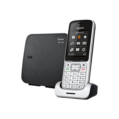 4250366844817-Gigaset SL450 - téléphone sans fil - avec écran couleur - noir-Angle droit-0