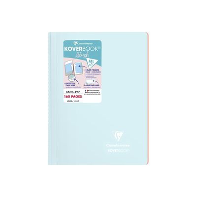 3037923767724-Clairefontaine Koverbook Blush - cahier de notes - A4 - 80 feuilles-Avant-1