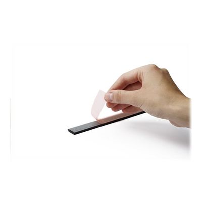 4005546990941-Durable Durafix - 5 Barres d'affichage adhésives 210 mm - noir - pour documents A4 portrai-Angle gauche-1