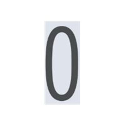 8711234017468-Pickup Home 3D Oslo - Étiquette autocollante 90 mm - Chiffre 0 - gris-Avant-0
