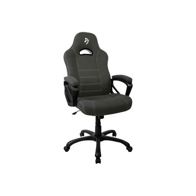 850009447258-Fauteuil de bureau ENZO - accoudoirs fixes - appuie-tête intégré - gris foncé-Angle gauche-2