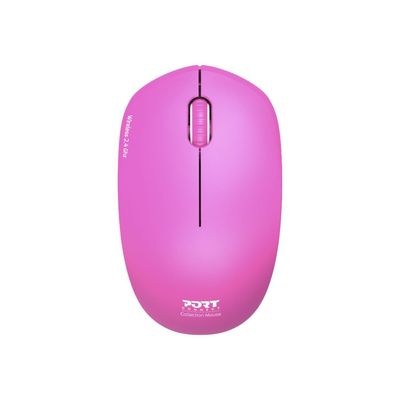 3567049005382-PORT DESIGNS - Souris sans fil - rose-Avant-0