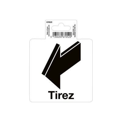 3130630670520-Exacompta - Pictogramme adhésif "tirez" - 100 x 100 mm-Avant-0