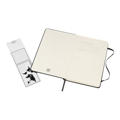 8055002852944-Moleskine Classic Medium - Carnet de notes - 11,5 x 17,5 cm - papier ivoire - ligné - couve-Angle droit-3