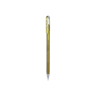 3474376024705-Pentel Hybrid Dual Metal - Pack de 6 rollers - 1 mm - argent-Avant-3