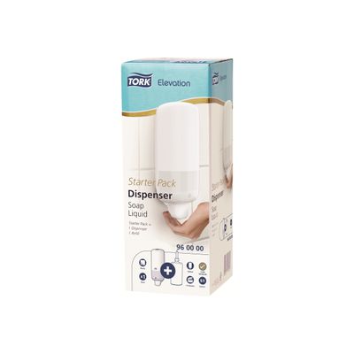 7322540356151-Tork Elevation Starter Pack S1 - Distributeur de savon liquide vendu avec 1 recharge-Angle droit-0