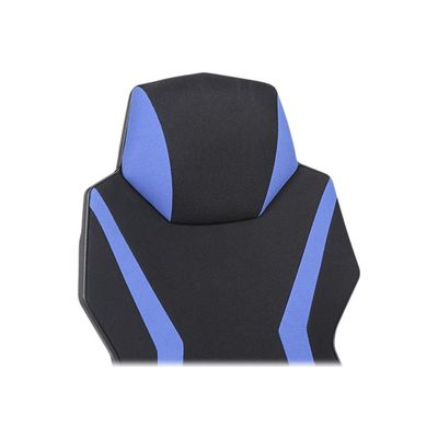 3701338800733-Fauteuil gamer POPER-T - accoudoirs réglables - noir et bleu-Gros plan-9