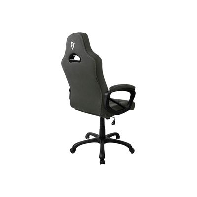 850009447258-Fauteuil de bureau ENZO - accoudoirs fixes - appuie-tête intégré - gris foncé-Arrière-5