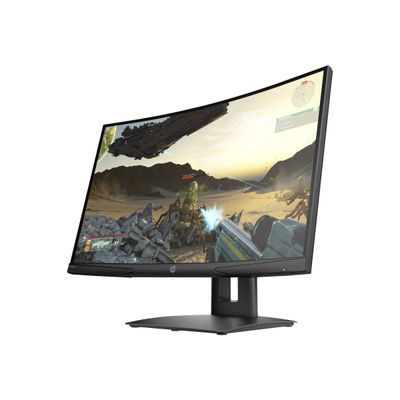 194721518927-HP X24c Gaming Monitor - écran LCD 23,6" - incurvé - Full HD (1080p)-Angle droit-1