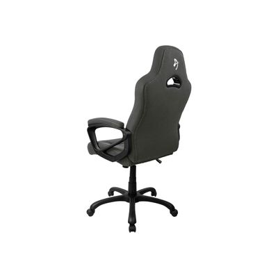 850009447258-Fauteuil de bureau ENZO - accoudoirs fixes - appuie-tête intégré - gris foncé-Arrière-3