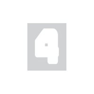 8711234002402-Pickup Déco Anna - Étiquette autocollante 60 mm - Chiffre 4 - blanc-Avant-0