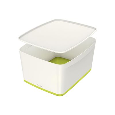4002432116492-Leitz MyBox Large - Boîte de rangement - blanc/vert-Angle droit-0