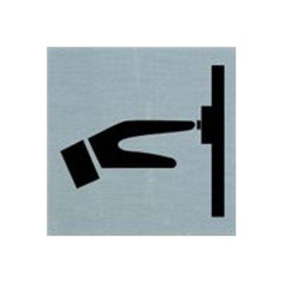 8711234048189-Pickup - Plaque de signalisation -  80 x 80 mm - autocollant - sonnez-Avant-0