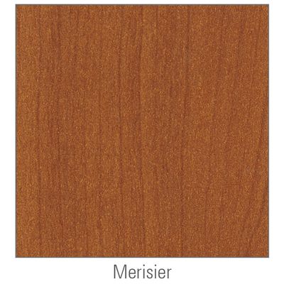 3253310150089-Bureau droit IDRA - Vague à gauche - L140 cm - Pieds anthracite - plateau imitation Merisier--3