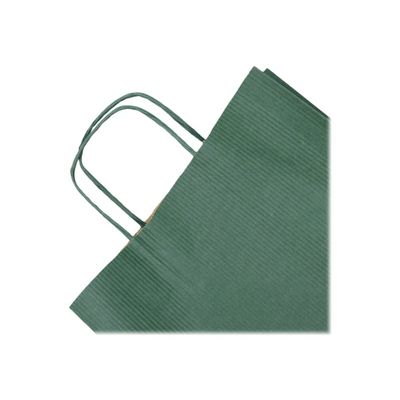 3329683957102-Clairefontaine - 25 Sacs cadeau kraft - 22 cm x 10 cm x 27 cm - vert-Gros plan-1