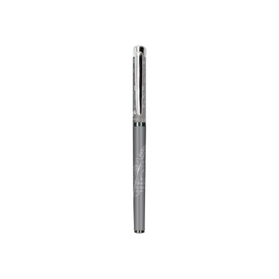 3108722406685-Oberthur Agathe - Stylo plume gris-Angle gauche-0