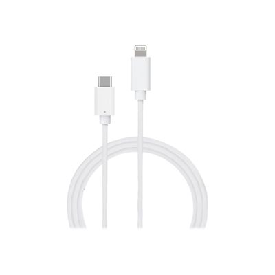 3571211448105-BigBen - chargeur secteur pour smartphone + câble USB-C/Lightning - blanc-Avant-2
