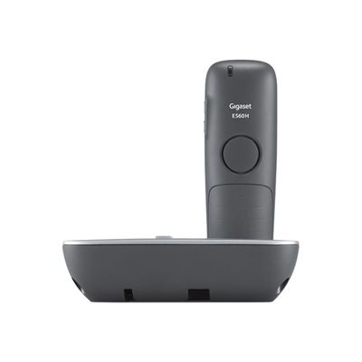 4250366848662-Gigaset E560A - téléphone sans fil - avec répondeur - argent-Arrière-3