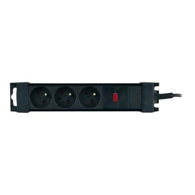 3700224762421-MCL PPS-03P - Multiprise parafoudre 3 prises sans interrupteur - parasurtenseur 3500 W-Avant-0