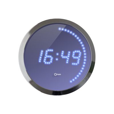 3661474116252-Orium - Horloge - électronique - chrome métallique-Avant-0
