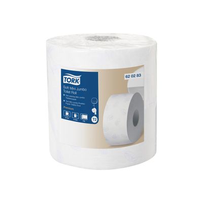 7310791272559-Tork Premium Mini Jumbo Soft T2 - Papier toilette rouleau de 850 feuilles-Avant-0