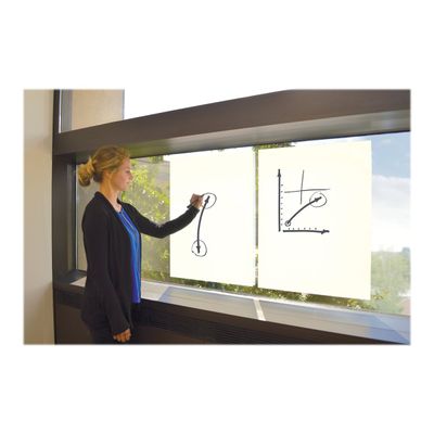 5028252499811-Nobo Instant - 25 Feuilles - rouleau électrostatique repositionnable - 60 x 80 cm - blanc-Angle droit-1