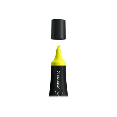4006381550840-STABILO Shine Fluorescent - Surligneur - jaune-Gros plan-1