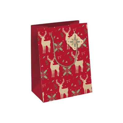 5033601497738-Clairefontaine Lovely Home Pocket - Sac cadeau rouge - 17 cm x 6 cm x 22 cm-Angle gauche-0