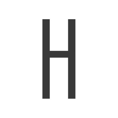 8711234018335-Pickup Home 3D Stockholm - Étiquette autocollante 90 mm - Lettre H - gris-Avant-0