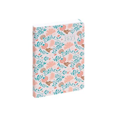 3660942078238-Agenda de poche Mini Labo - 1 jour par page - 10 x 15 cm - oiseaux - Exacompta-Angle gauche-0