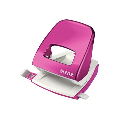 4002432395958-Leitz WOW NeXXt - Perforateur - 3 mm - plastique, métal - rose métallisé-Angle droit-0