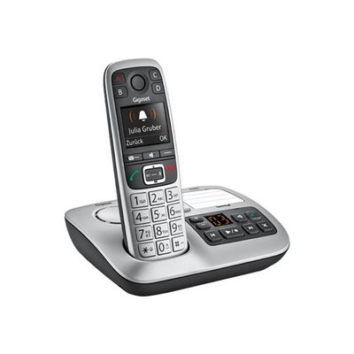 4250366848662-Gigaset E560A - téléphone sans fil - avec répondeur - argent-Angle gauche-2