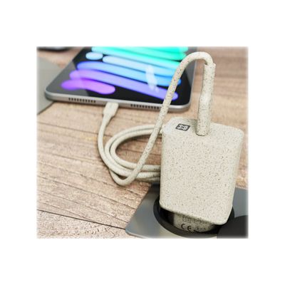 5453003783923-XtremeMac Eco - Câble USB - 24 pin USB-C (M) pour 24 pin USB-C (M) - 1 m - blanc-Avant-1