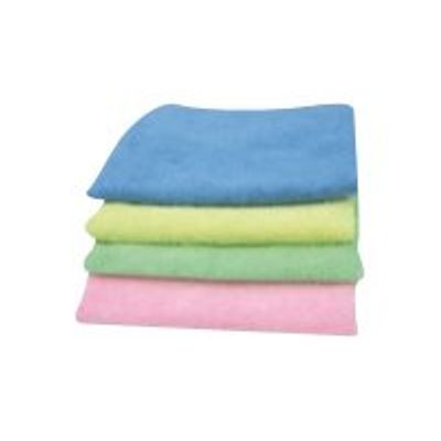3607084102155-PAD - 5 Lavettes microfibres - bleu-Angle droit-0