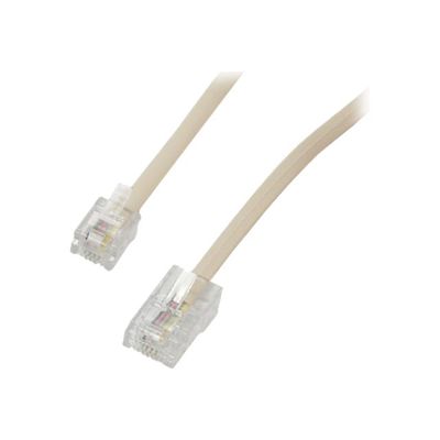 3700224751920-MCL Samar - câble téléphonique/réseau - RJ11 (6/4) / RJ45 - 15m-Angle droit-0