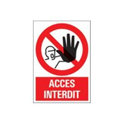 8711234129185-Pickup - Panneau Accès interdit - 230 x 330 mm-Avant-0