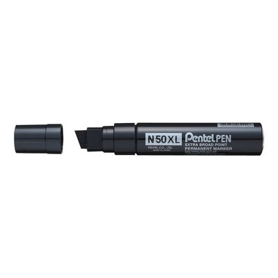 0884851030016-Pentel PEN N50 XL - Marqueur permanent - pointe biseau large - noir-Angle gauche-0