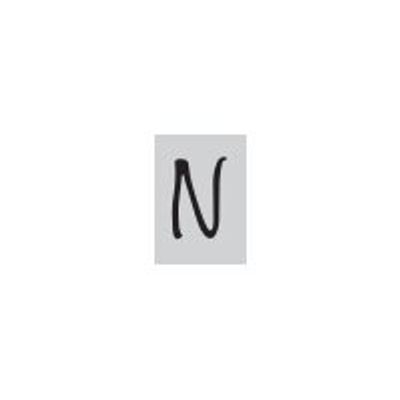 8711234003676-Pickup Déco Lynn - Étiquette autocollante 120 mm - Lettre N - noir-Avant-0