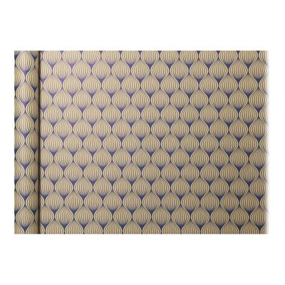 3329682238295-Clairefontaine Knalt - emballage cadeau - 35 cm x 5 m - bleu - papier kraft - 1 rouleau(x)-Gros plan-5