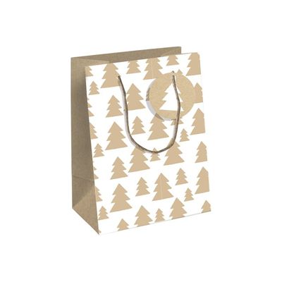 5033601497820-Clairefontaine Lovely Home Green Pocket - Sac cadeau blanc - 17 cm x 6 cm x 22 cm-Angle gauche-0