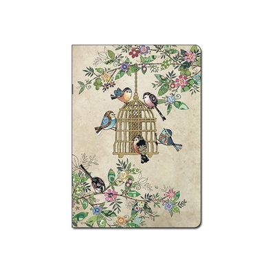 3700572731261-Kiub Bug Art - Carnet de notes A5 - ligné - 60 pages - Cage d'oiseaux-Avant-0