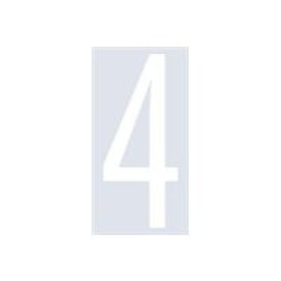 8711234017246-Pickup Home 3D Oslo - Étiquette autocollante 90 mm - Chiffre 4 - blanc-Avant-0