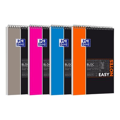 3020120056586-Oxford Etudiants Easynotes - Bloc notes A4+ (24 x 29,7 cm) - 160 pages - ligné - disponibl-Angle gauche-6