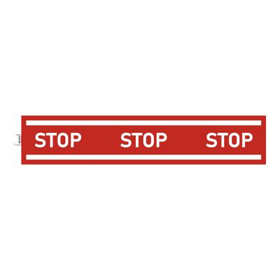 3130630670179-Exacompta - Pictogramme bande de message stop - 1000 x 200 mm - rouge-Avant-0