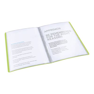 4049793028163-Esselte Vivida - porte vues - A4 - pour 40 feuilles - vert vif-Angle droit-1
